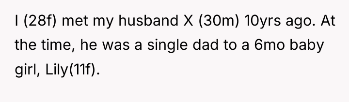 I (28f) met my husband X (30m) 10yrs ago. At...