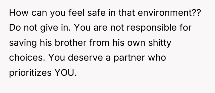 How can you feel safe in that environment?? Do not...