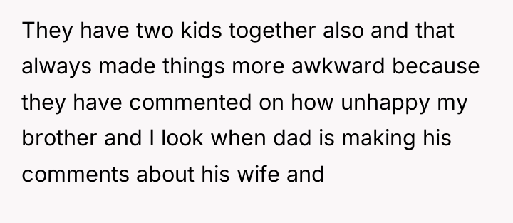 They have two kids together also and that always made...
