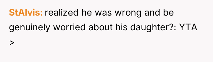 StAlvis realized he was wrong and be genuinely worried about...