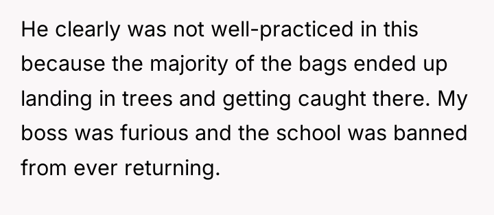 He clearly was not well-practiced in this because the majority...