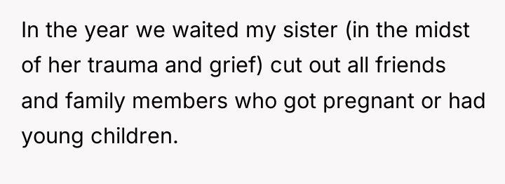 In the year we waited my sister (in the midst...