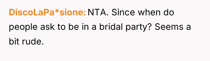 DiscoLaPa*sione NTA. Since when do people ask to be in...