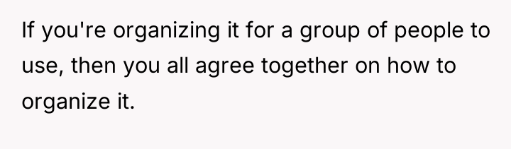 If you're organizing it for a group of people to...