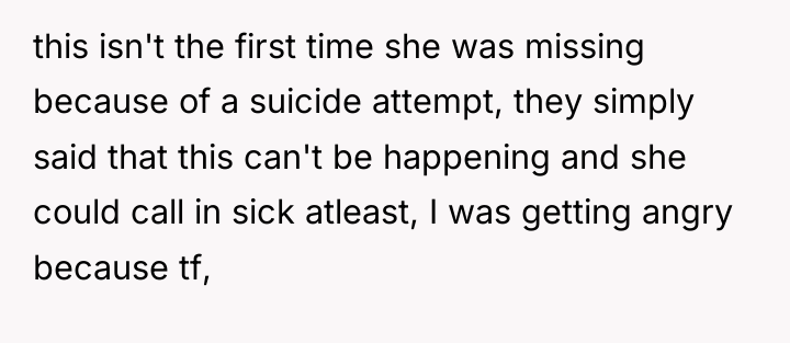 this isn't the first time she was missing because of...