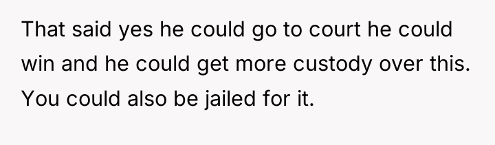That said yes he could go to court he could...