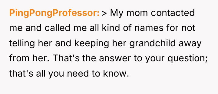 PingPongProfessor > My mom contacted me and called me all...
