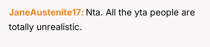 JaneAustenite17 Nta. All the yta people are totally unrealistic.