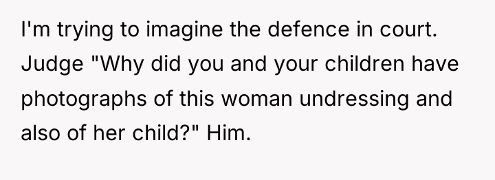 I'm trying to imagine the defence in court. Judge "Why...
