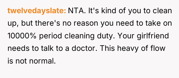 twelvedayslate NTA. It's kind of you to clean up, but...