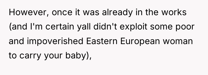 However, once it was already in the works (and I'm...