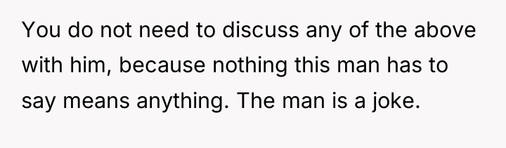 You do not need to discuss any of the above...