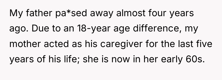 My father pa*sed away almost four years ago. Due to...