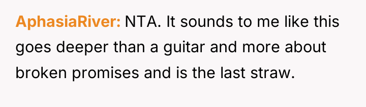 AphasiaRiver NTA. It sounds to me like this goes deeper...