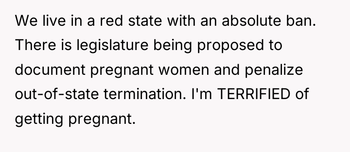 We live in a red state with an absolute ban....