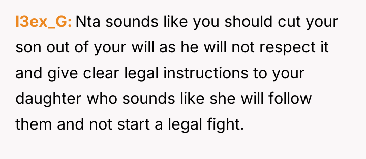 l3ex_G Nta sounds like you should cut your son out...