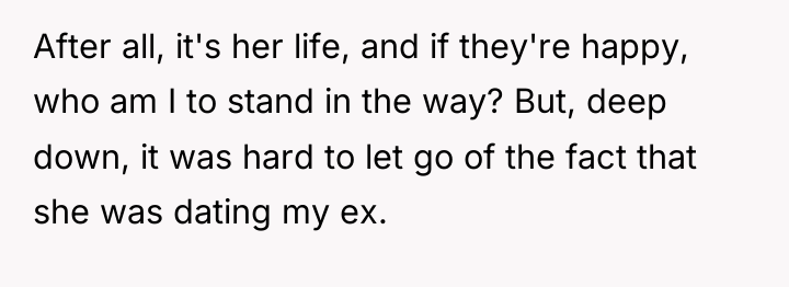 After all, it's her life, and if they're happy, who...
