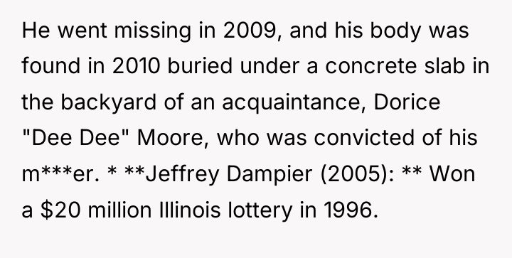He went missing in 2009, and his body was found...