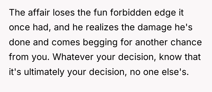 The affair loses the fun forbidden edge it once had,...