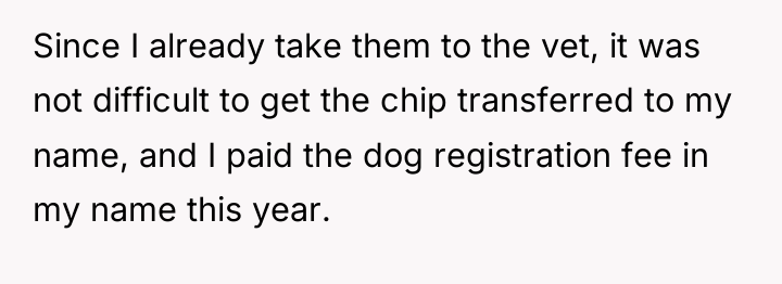 Since I already take them to the vet, it was...
