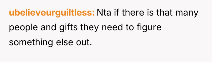 ubelieveurguiltless Nta if there is that many people and gifts...