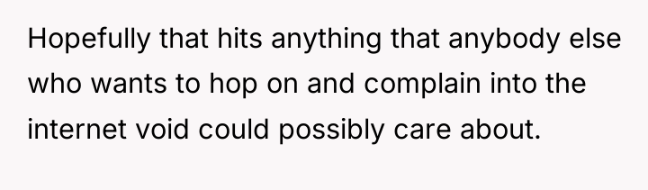 Hopefully that hits anything that anybody else who wants to...