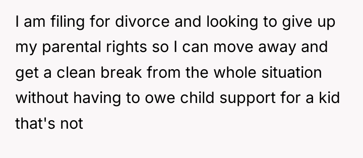 I am filing for divorce and looking to give up...