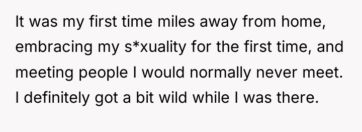 It was my first time miles away from home, embracing...