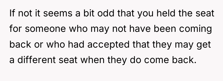 If not it seems a bit odd that you held...