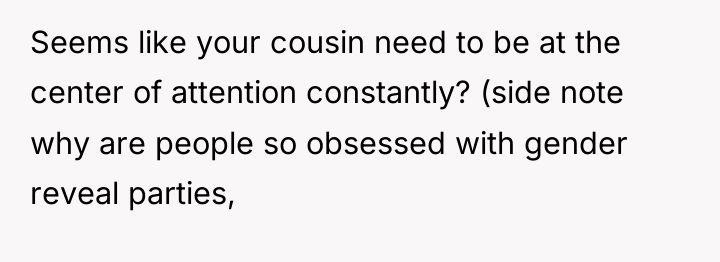 Seems like your cousin need to be at the center...