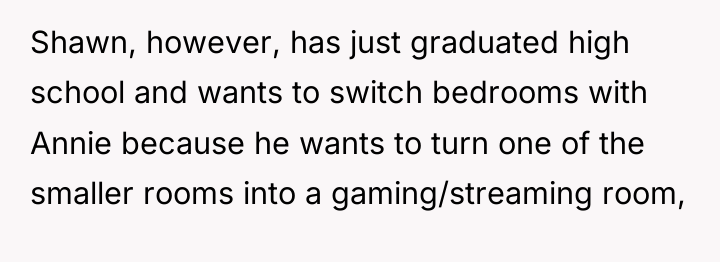 Shawn, however, has just graduated high school and wants to...