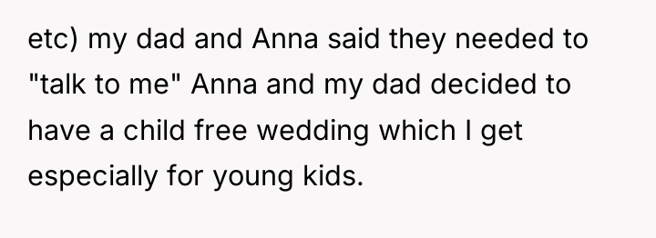 etc) my dad and Anna said they needed to "talk...