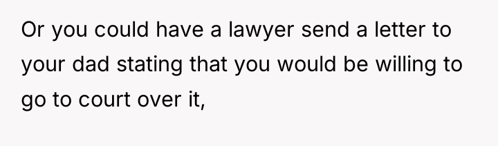 Or you could have a lawyer send a letter to...
