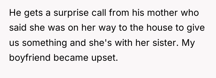He gets a surprise call from his mother who said...