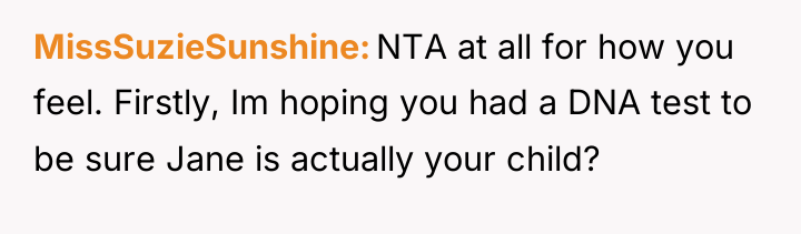 MissSuzieSunshine NTA at all for how you feel. Firstly, Im...