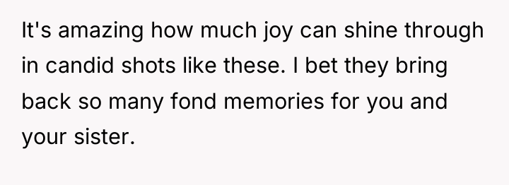 It's amazing how much joy can shine through in candid...