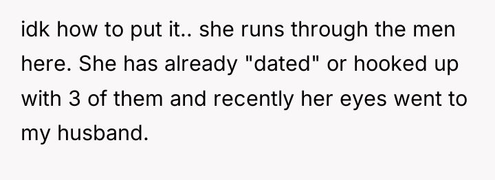 idk how to put it.. she runs through the men...