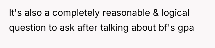 It's also a completely reasonable & logical question to ask...