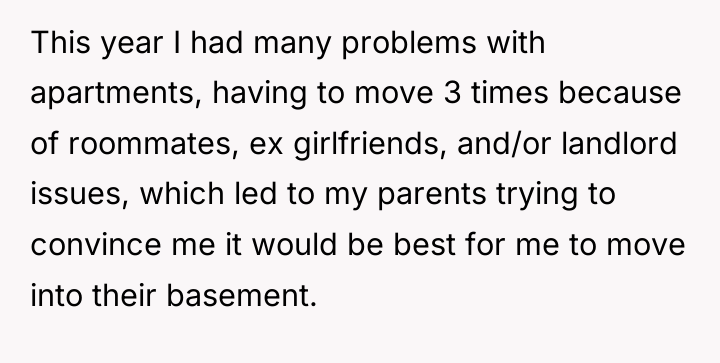 This year I had many problems with apartments, having to...