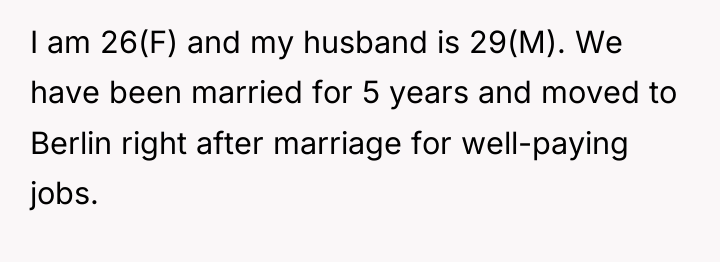 I am 26(F) and my husband is 29(M). We have...