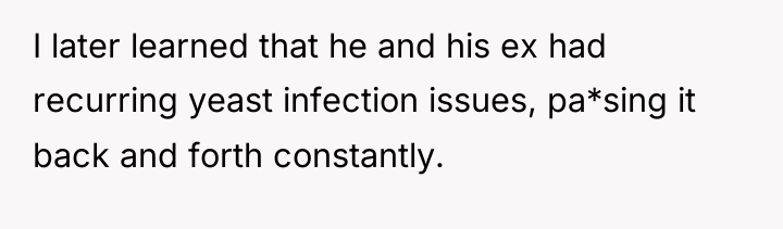 I later learned that he and his ex had recurring...