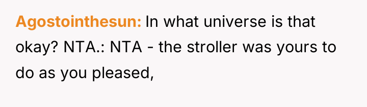 Agostointhesun In what universe is that okay? NTA.: NTA -...