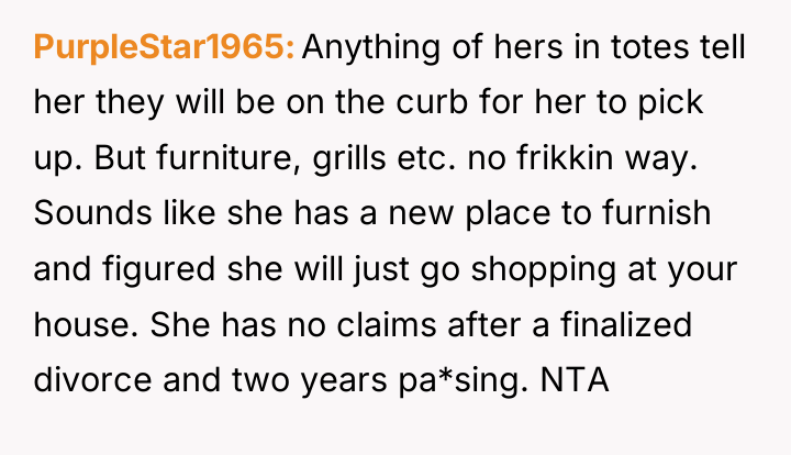 PurpleStar1965 Anything of hers in totes tell her they will...