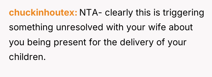 chuckinhoutex NTA- clearly this is triggering something unresolved with your...