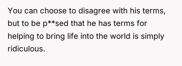 You can choose to disagree with his terms, but to...