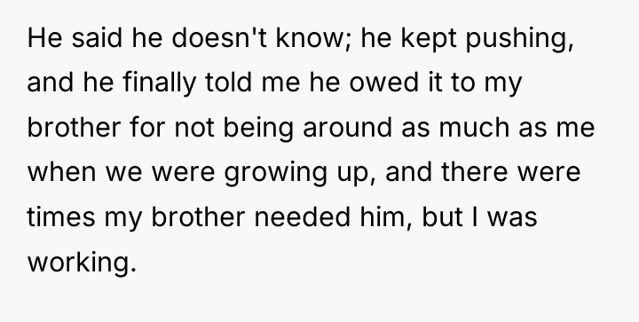 He said he doesn't know; he kept pushing, and he...