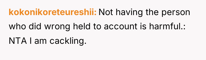 kokonikoreteureshii Not having the person who did wrong held to...