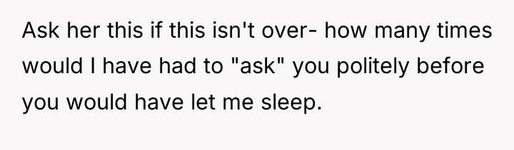 Ask her this if this isn't over- how many times...