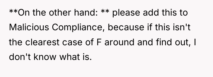 **On the other hand: ** please add this to Malicious...