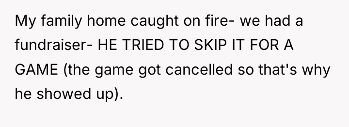 My family home caught on fire- we had a fundraiser-...